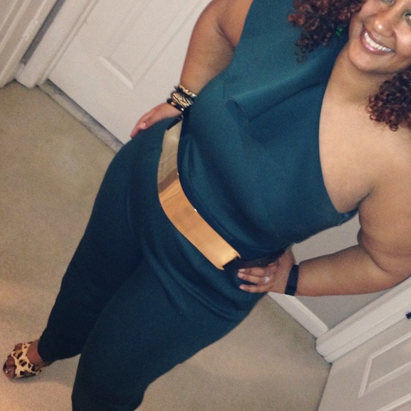ASOS Curve Pants - Green jumpsuit